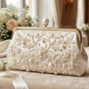 Luna Pearl Accent Clutch